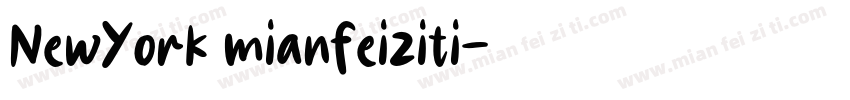 NewYork mianfeiziti字体转换
